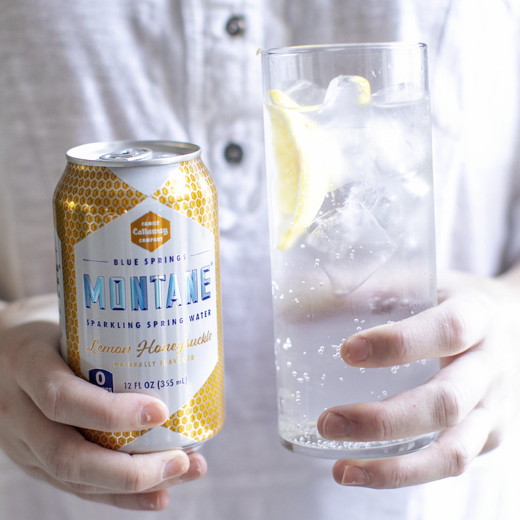 Picture of 8-pack lemon-honeysuckle sparkling water